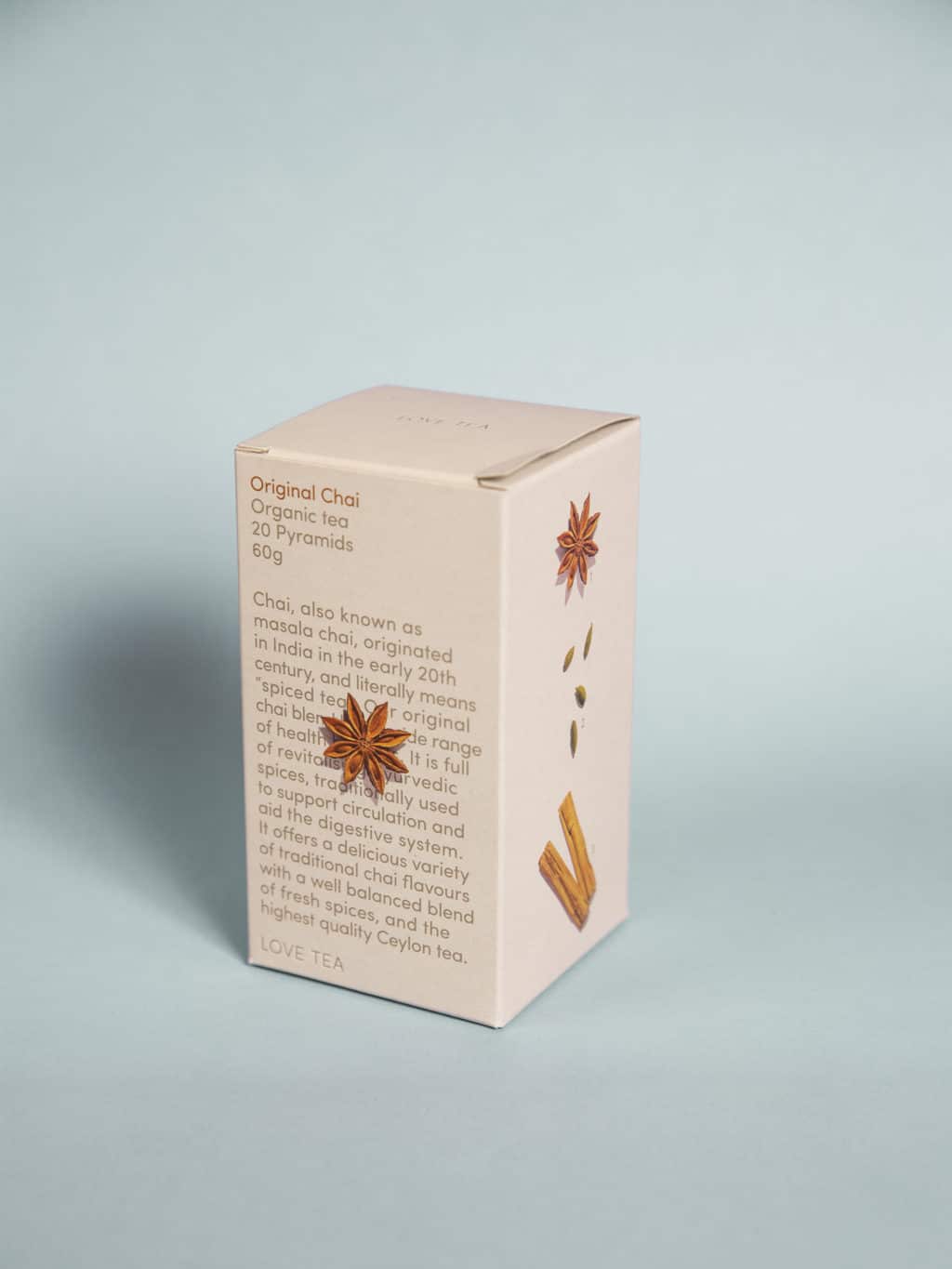 Organic Chai tea in a box. A beautiful gift at our boutique, Wagga Wagga florist shop.